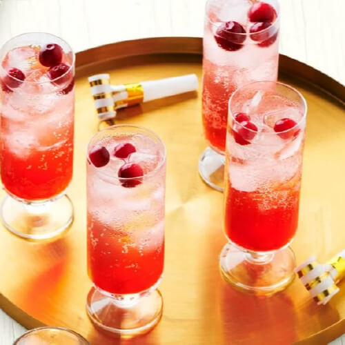 Cranberry Sparklers Mocktail